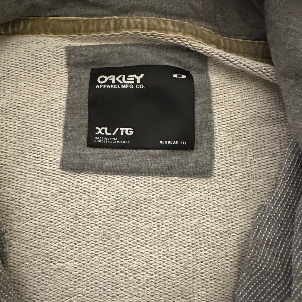 Oakley Gray Zip-Up Hoodie - Picture 3 of 3